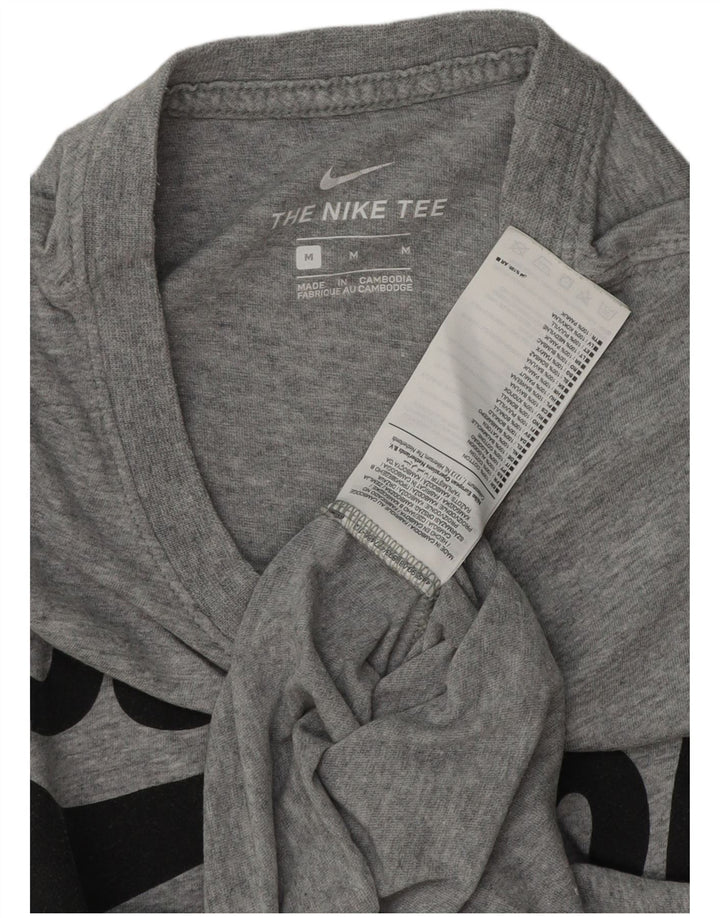 Tricou grafic pentru bărbați Nike Top, bumbac cu pete gri mediu