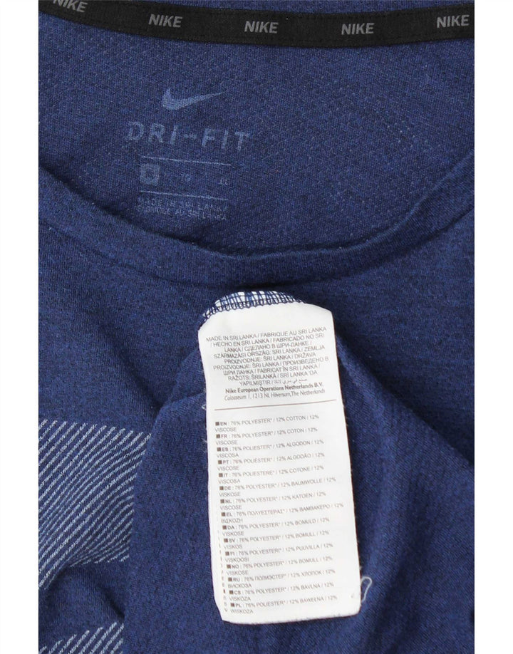 Tricou grafic Nike Dri Fit pentru bărbați Top XL poliester bleumarin