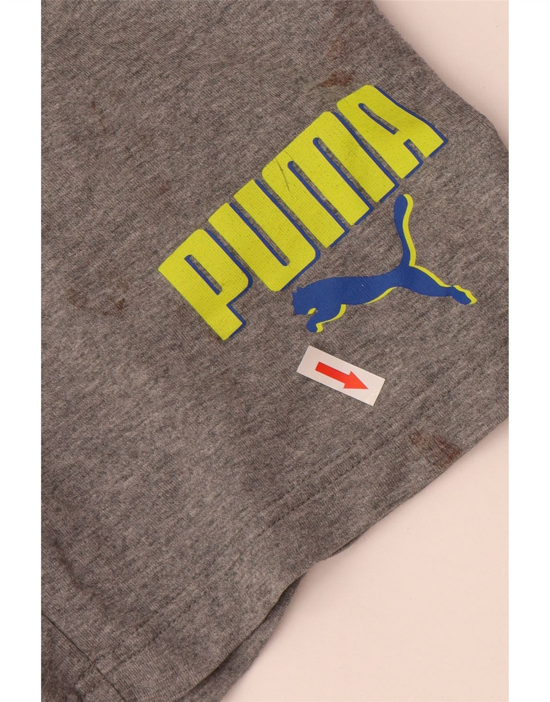 Pantaloni scurți sport grafic Puma pentru bărbați, gri mediu