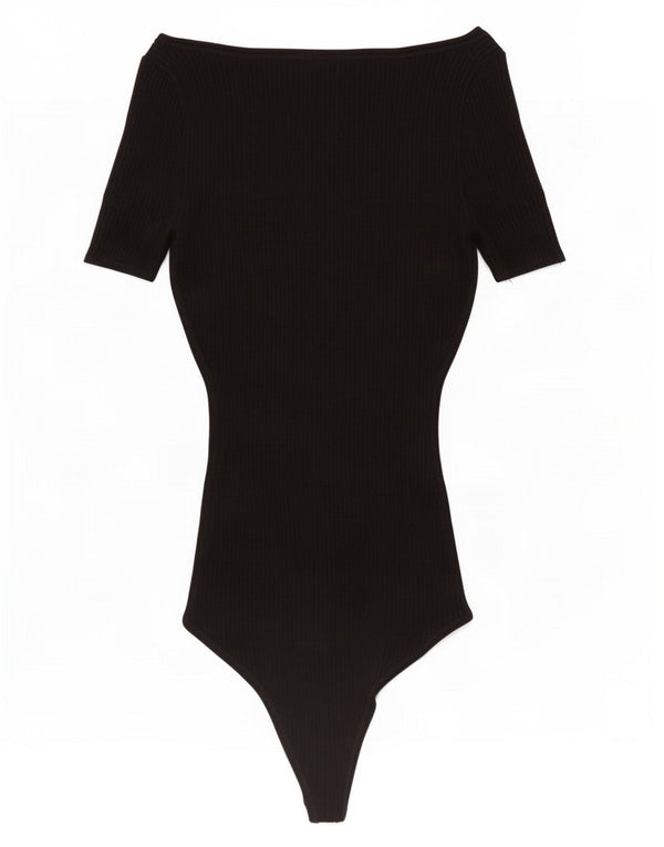Body Abercrombie & Fitch pentru femei UK 2 2XS bumbac negru