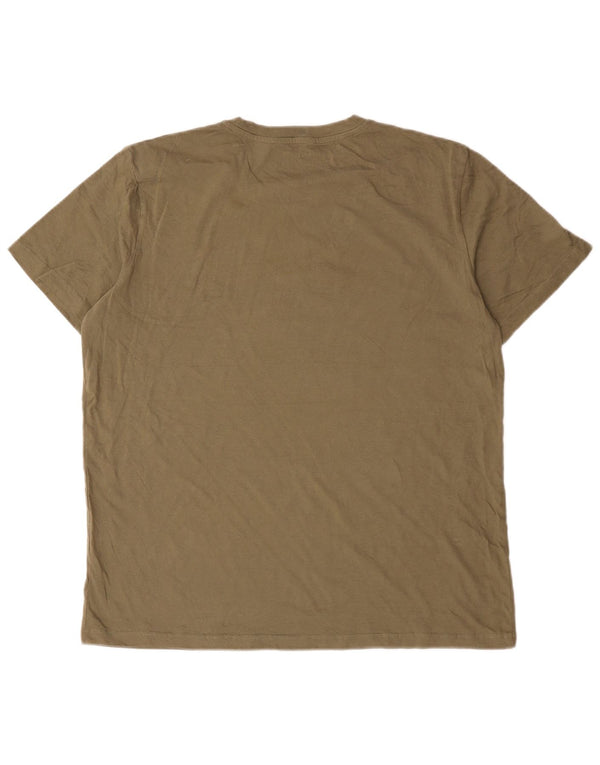 Jack & Jones Bărbați Tricou Top XL Kaki Bumbac