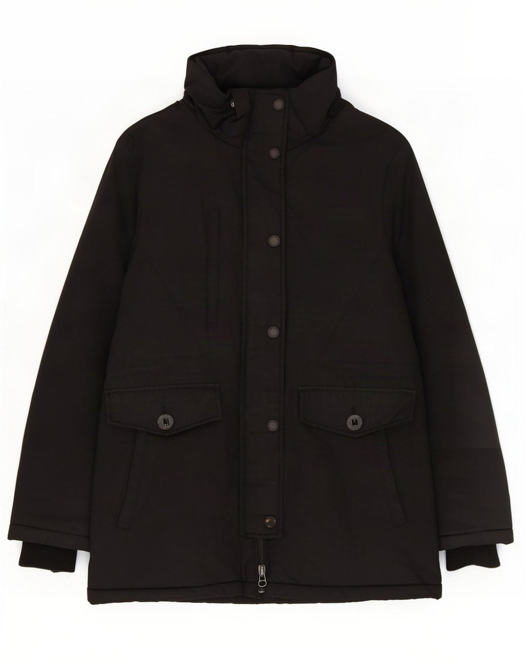 Jachetă Parka Superdry pentru femei UK 14, mare, negru, poliester
