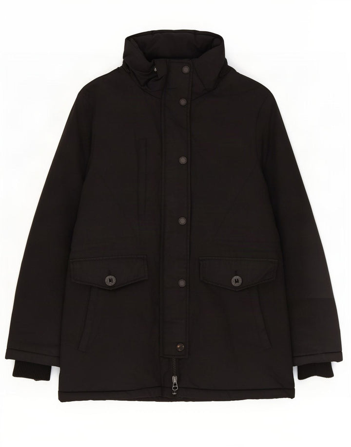 Jachetă Parka Superdry pentru femei UK 14, mare, negru, poliester