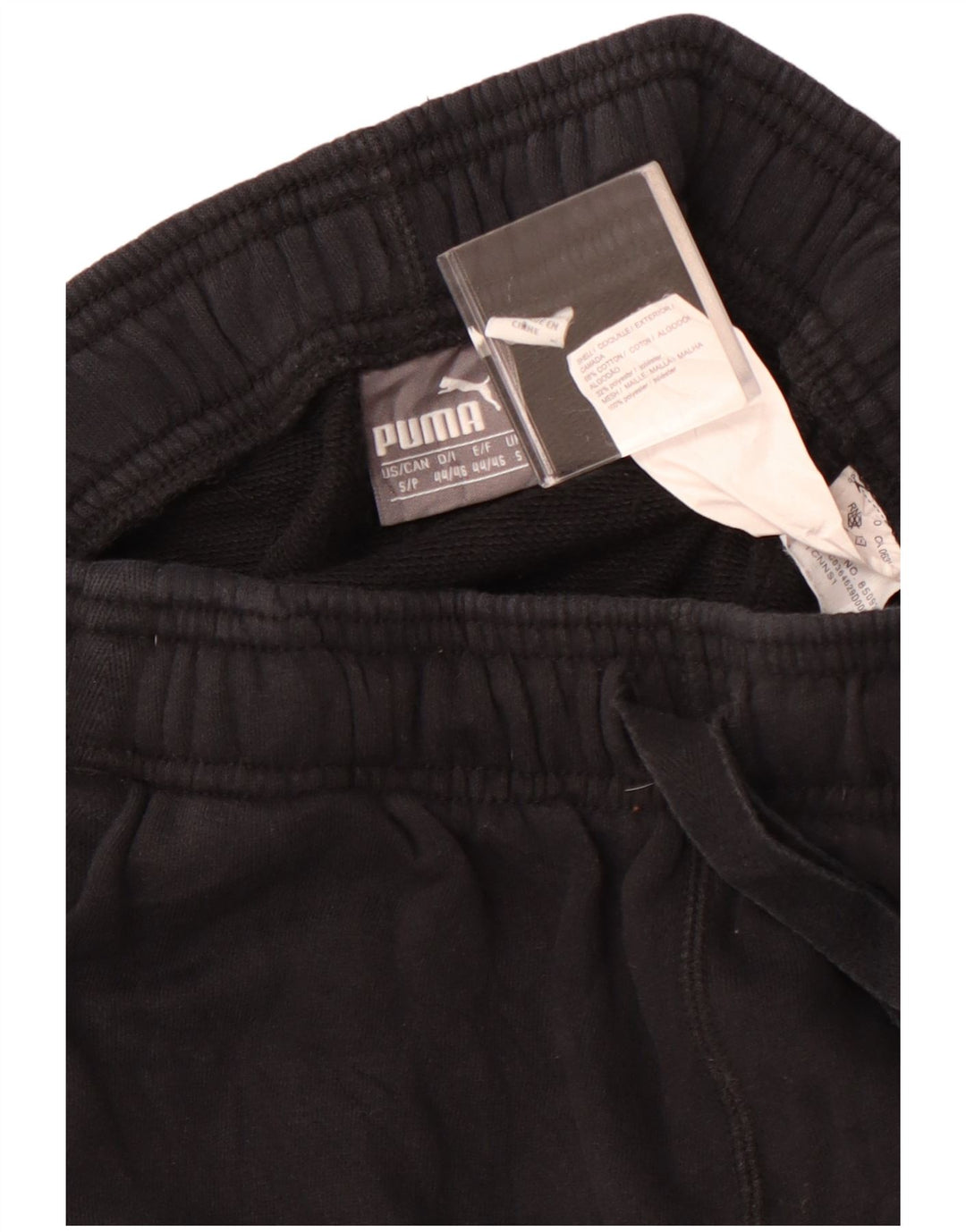 Pantaloni scurti sport grafic PUMA pentru femei UK 10, bumbac negru mic