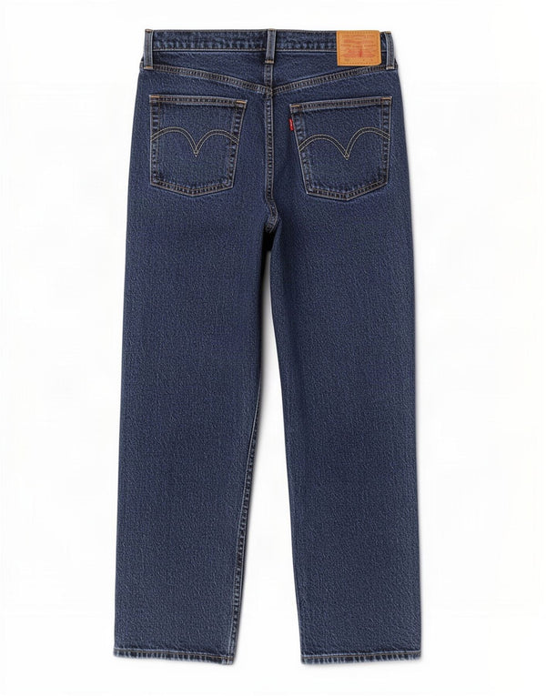 Blugi drepti cu talie mare Levi's 501 pentru femei L30 L26 Bumbac albastru