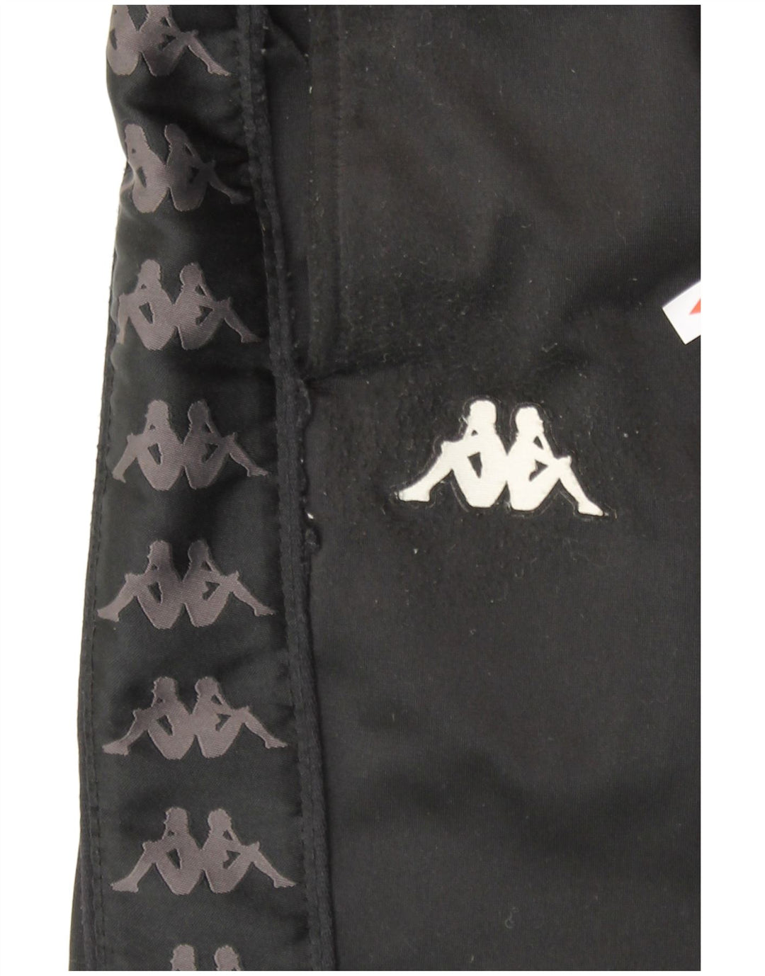 Pantaloni de trening pentru bărbați cu grafică Kappa Pantaloni de jogging mediu negru