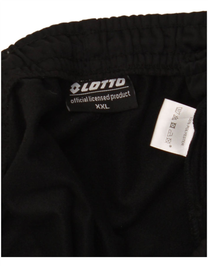 Pantaloni de trening pentru bărbați Lotto Pantaloni de jogging 2XL poliester negru
