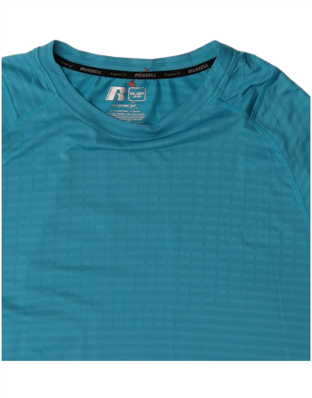 RUSSELL ATHLETIC Tricou pentru bărbați Top 2XL poliester cu dungi albastre