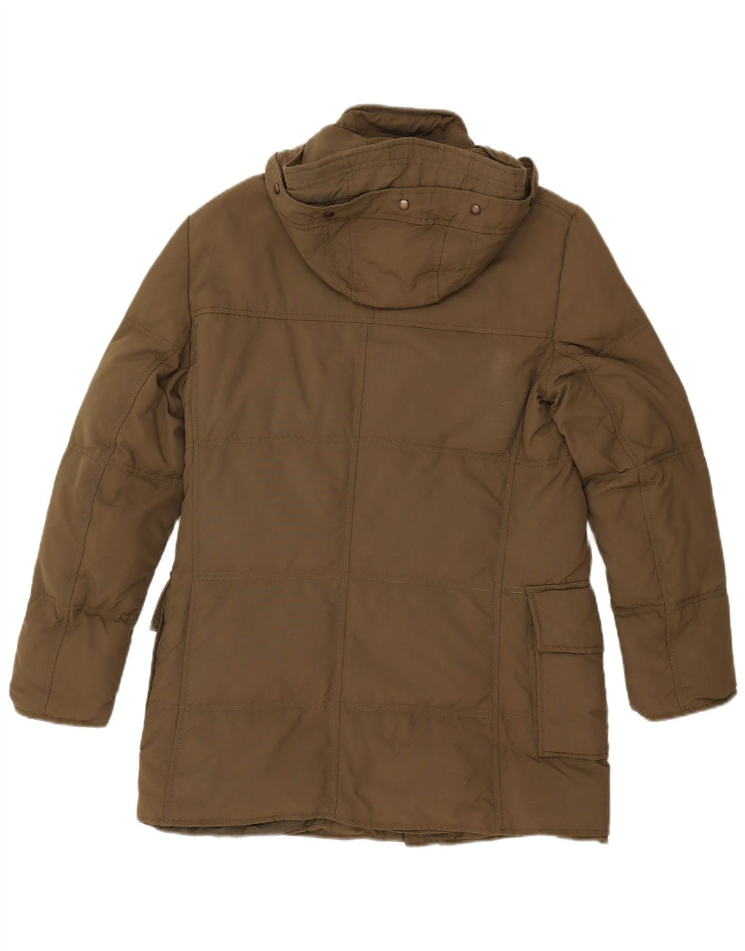 JOHN ASHFIELD Palton căptușit cu glugă pentru bărbați UK 36 Nailon mic kaki