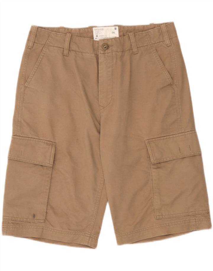 Pantaloni scurti cargo pentru bărbați Gap W32, bumbac mediu bej