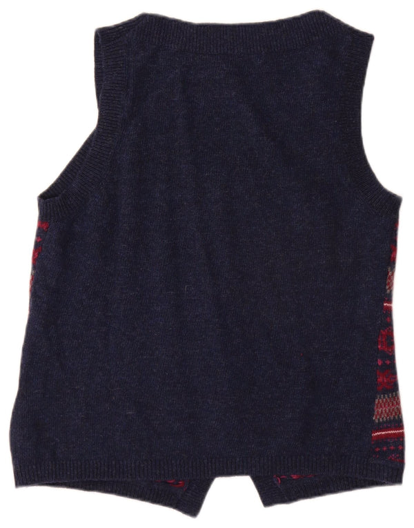 CREW CLOTHING Pulover cardigan pentru femei UK 16 Mare bleumarin Fair Isle