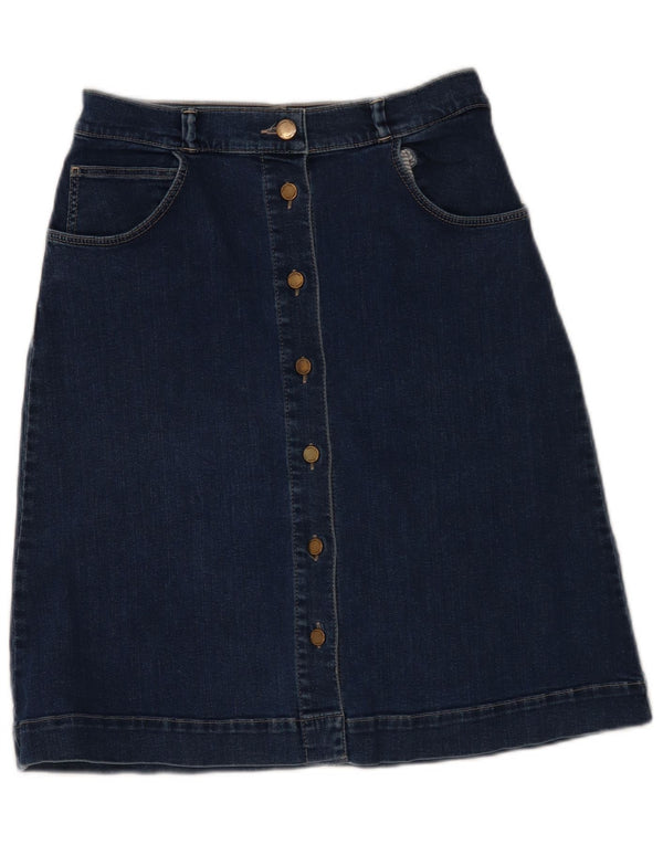 Fusta de blugi Massimo Dutti pentru femei EU 40 Medium W30 Bumbac bleumarin