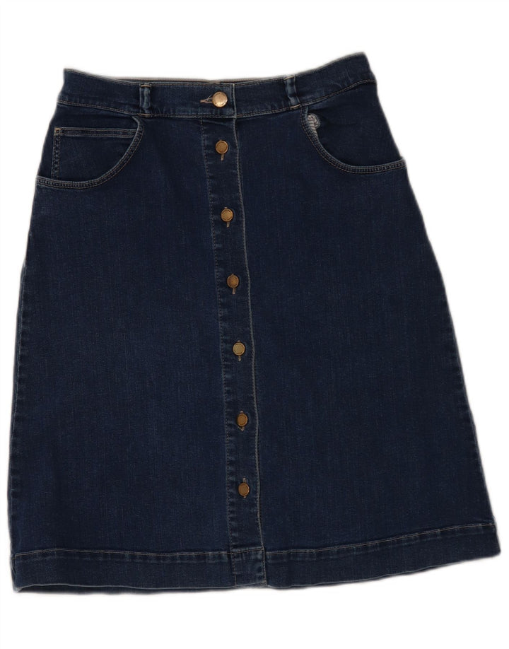 Fusta de blugi Massimo Dutti pentru femei EU 40 Medium W30 Bumbac bleumarin