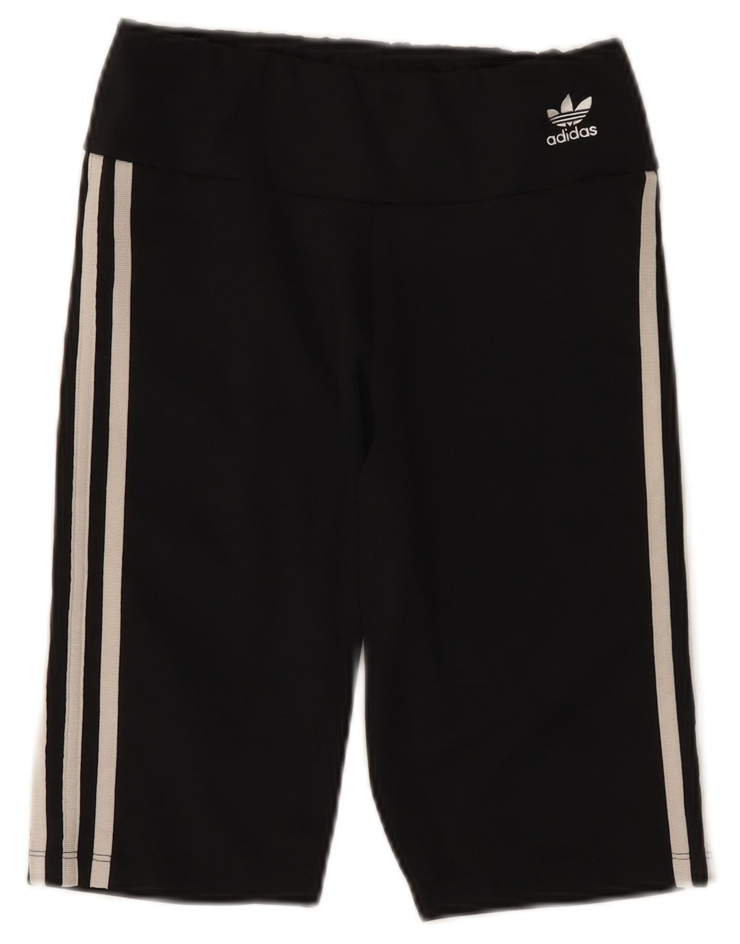 Pantaloni scurți sport Adidas pentru femei UK 10 Small Negru Poliester