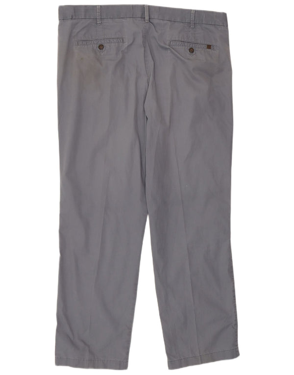 Pantaloni chino pentru bărbați Marks & Spencer, cu ajustare normală, L40 L31, bumbac albastru