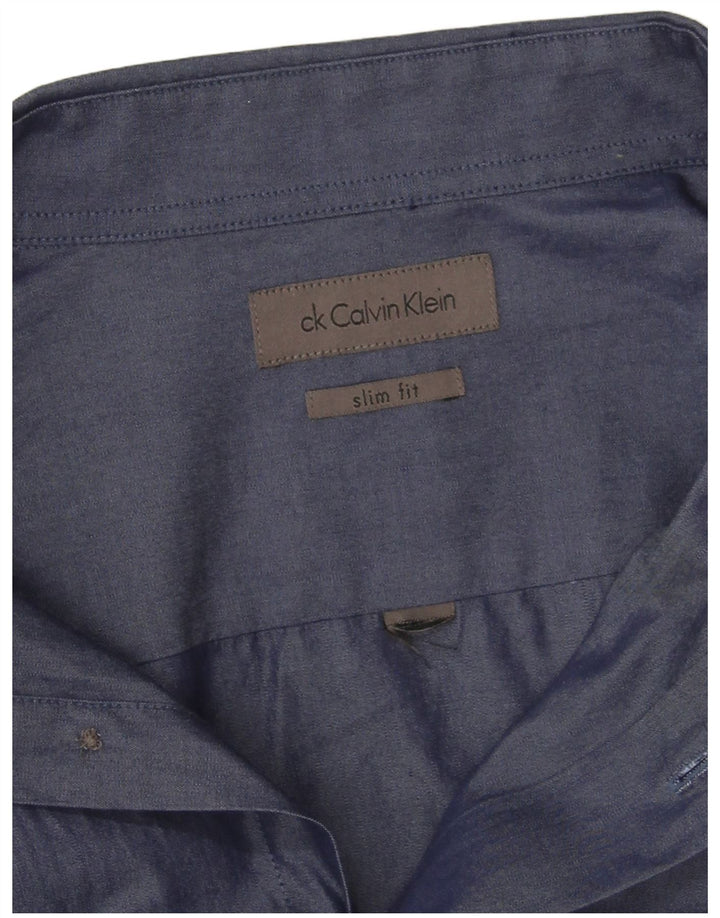 Cămașă Slim Fit Calvin Klein pentru bărbați, mare, bleumarin