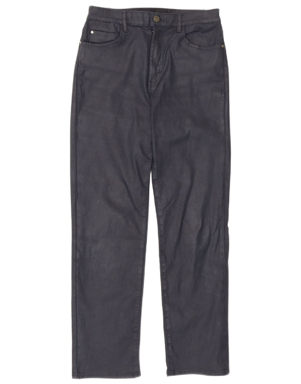 Massimo Dutti Pantaloni casual cerati drepti pentru femei EU 36 XS W26 L27 bleumarin B