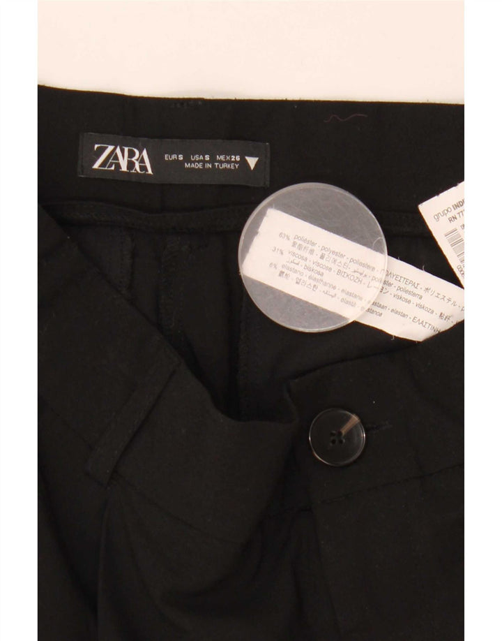Pantaloni chino pentru femei Zara Mici L26 L31 Poliester negru