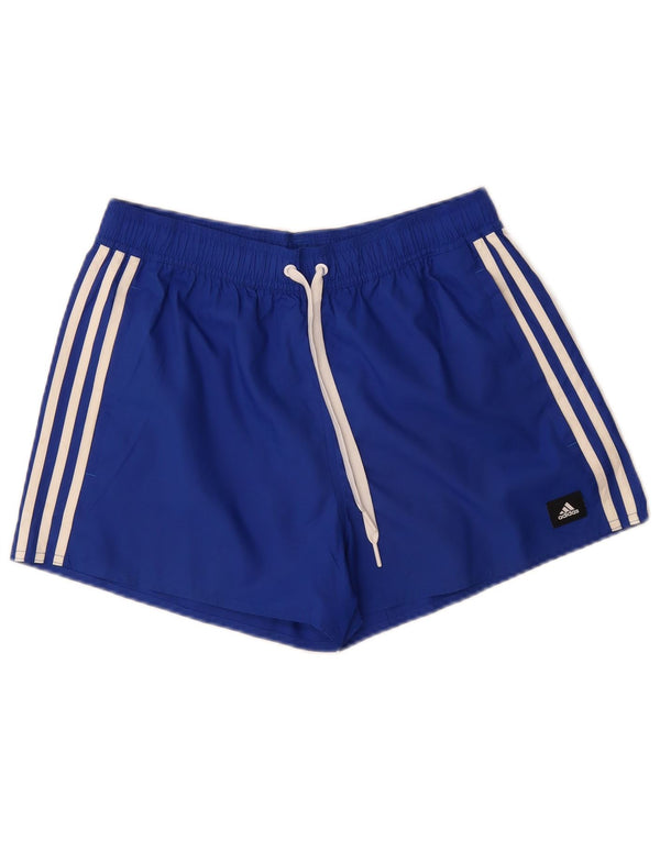 Pantaloni scurți sport Adidas pentru femei UK 12 Medium Bleumarin Poliester