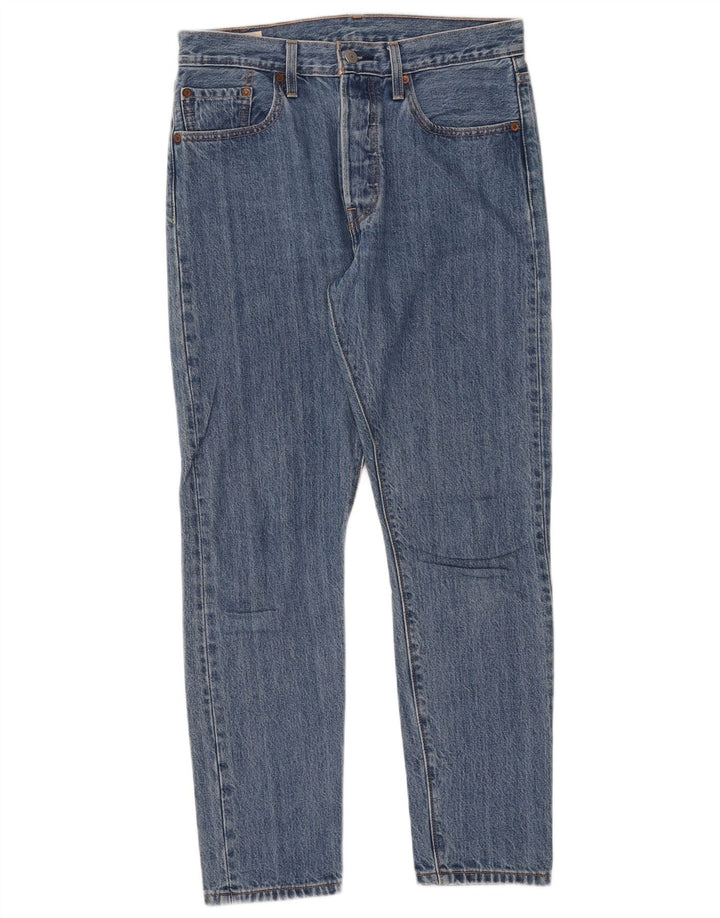 Blugi drepti pentru bărbați Levi's 501 W28 L28 Bumbac albastru