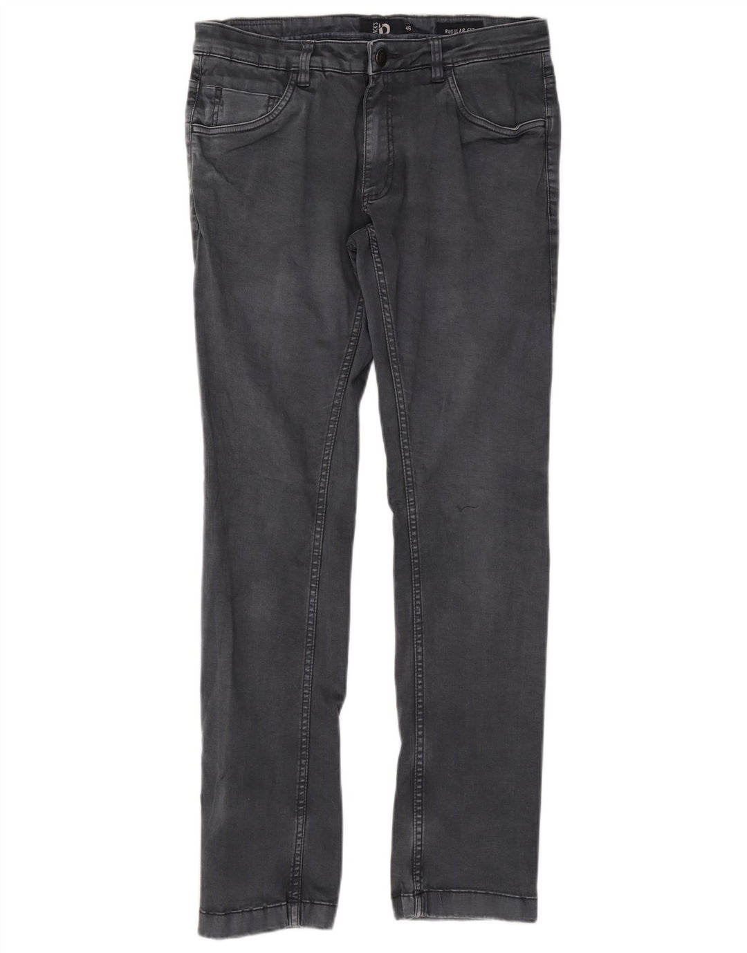 DACK'S Pantaloni casual drepti pentru bărbați, cu ajustare normală, IT 46 Small W31 L30 Gri