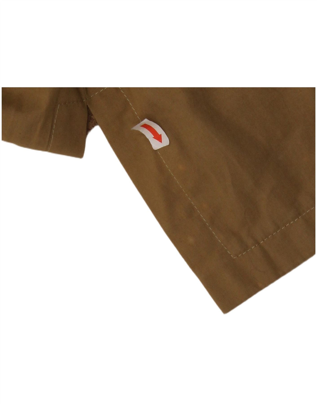 Jachetă pentru femei VINTAGE cu glugă cu 4 nasturi Mărimea 6 2XS bumbac maro