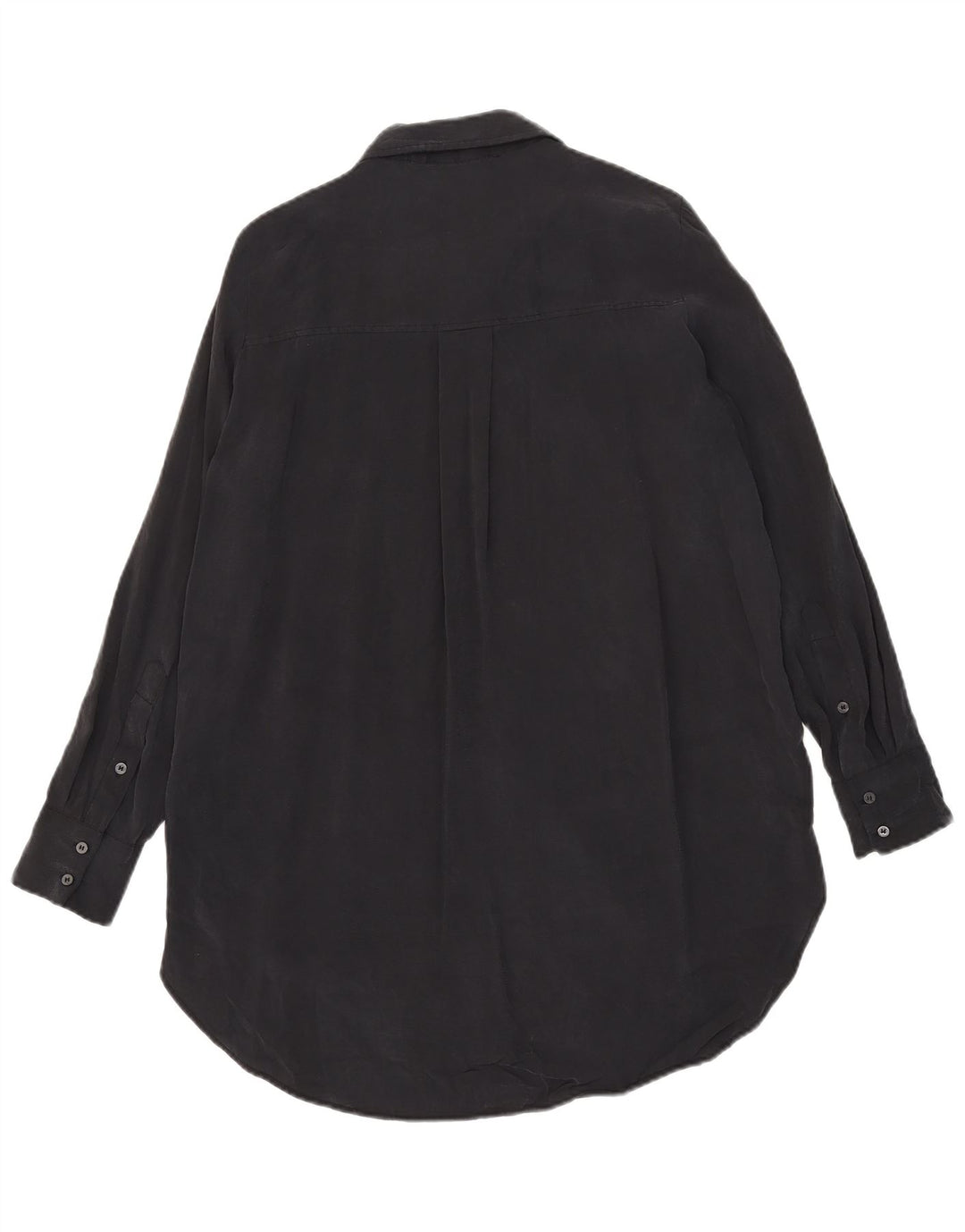 Rochie cămașă pentru femei ZARA UK 14 Medium Black Modal