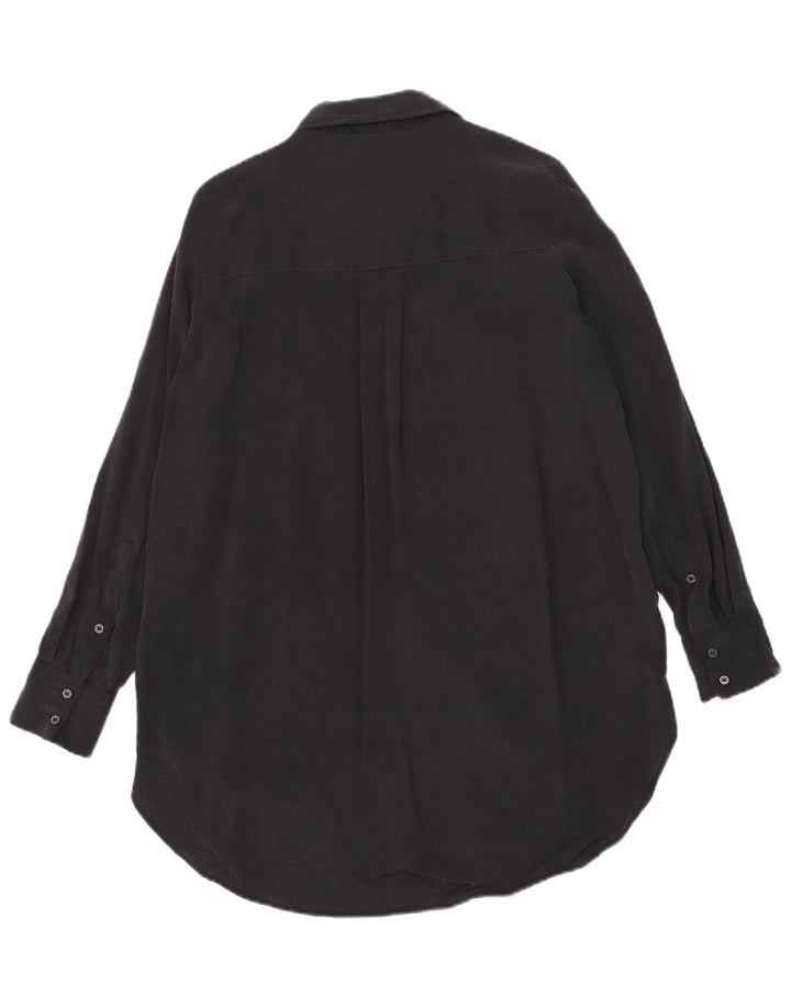 Rochie cămașă pentru femei ZARA UK 14 Medium Black Modal