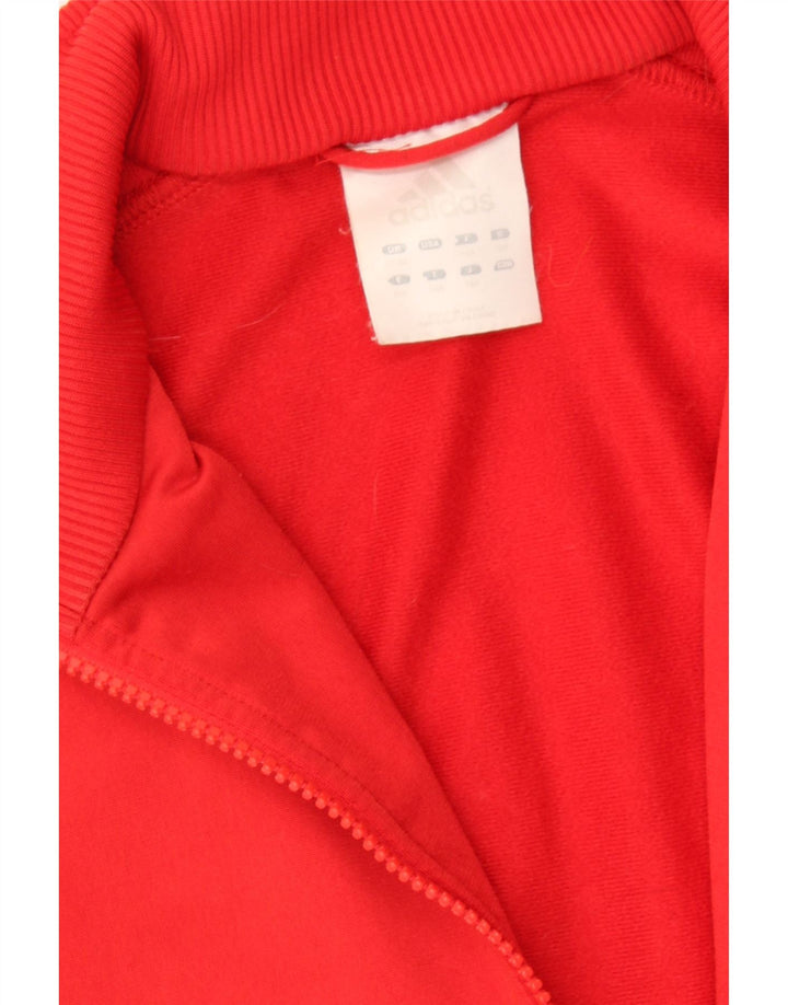ADIDAS Mens Tracksuit Top Jacket UK 32/34 XS Red Polyester Vintage Adidas and Second-Hand Adidas from Messina Hembry 