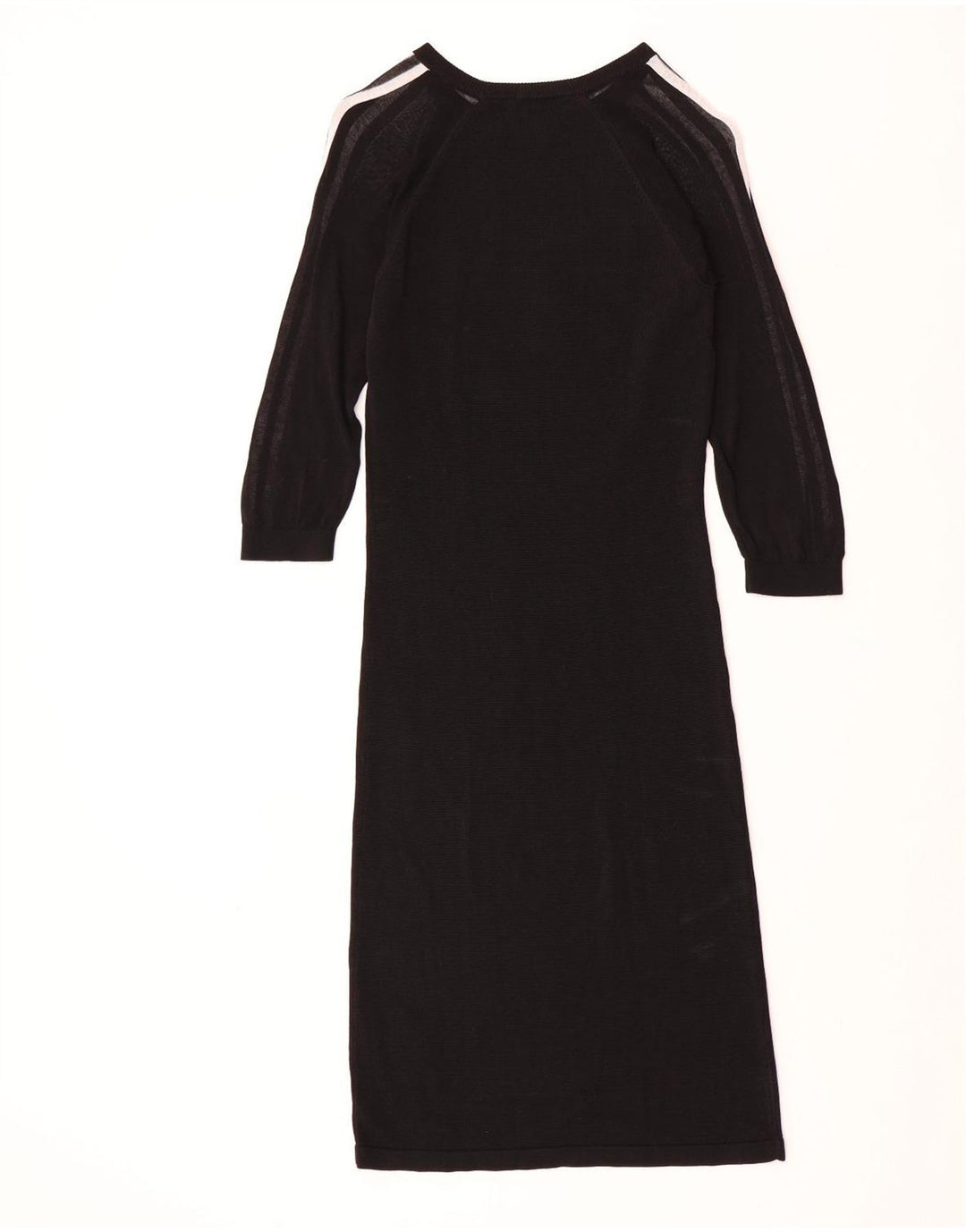 Rochie ADIDAS cu mâneci 3/4 pentru femei UK 14 Medium Black Rayon