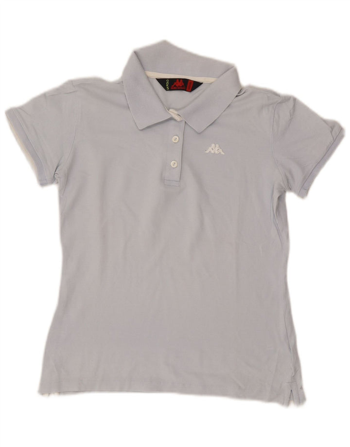 Tricou polo Kappa pentru femei UK 12, bumbac albastru mediu