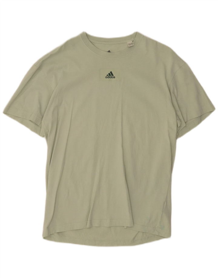 ADIDAS Mens T-Shirt Top Small Green Cotton