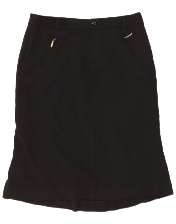 Fusta A-Line pentru femei Ralph Lauren US 6 Medium W30 Lână neagră
