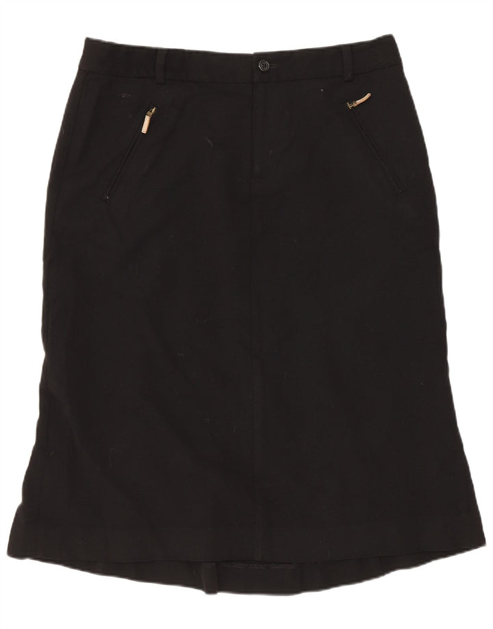 Fusta A-Line pentru femei Ralph Lauren US 6 Medium W30 Lână neagră