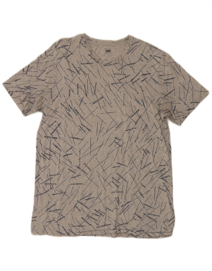 Tricou pentru bărbați Lee Top mic din bumbac cu dungi gri