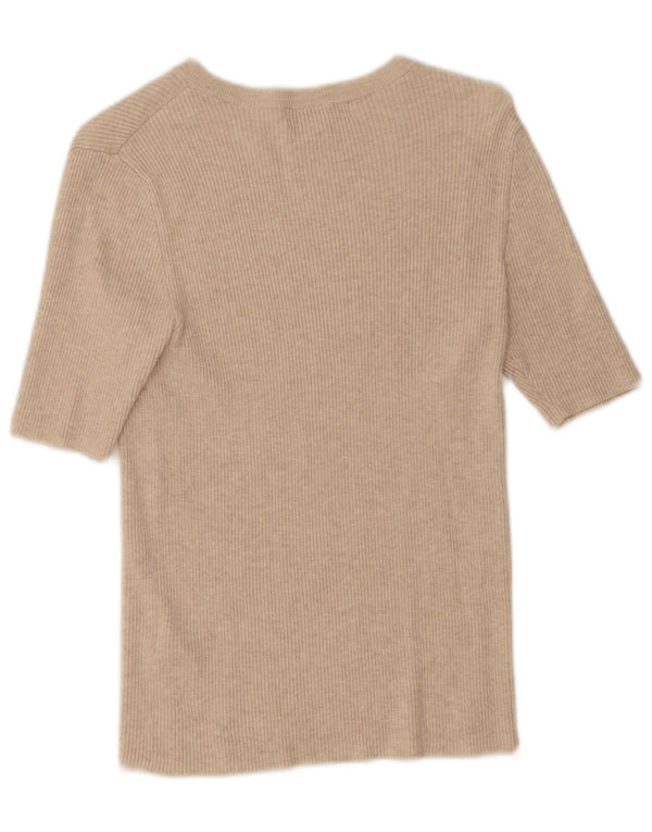 Tricou pentru femei Marks & Spencer Top UK 12 Medium Beige Viscose