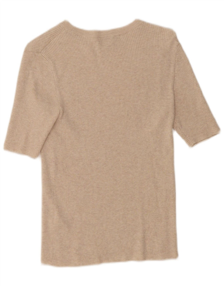 Tricou pentru femei Marks & Spencer Top UK 12 Medium Beige Viscose