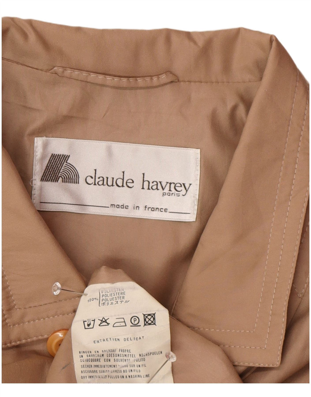 Claude Havrey haină supradimensionată pentru femei, cu două piept, EU 52 4XL maro