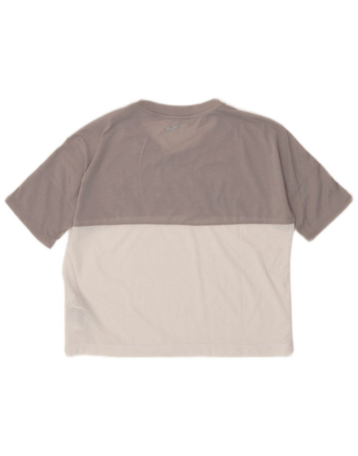 Tricou grafic supradimensionat pentru femei Nike Top UK 10 Small Gri Poliester