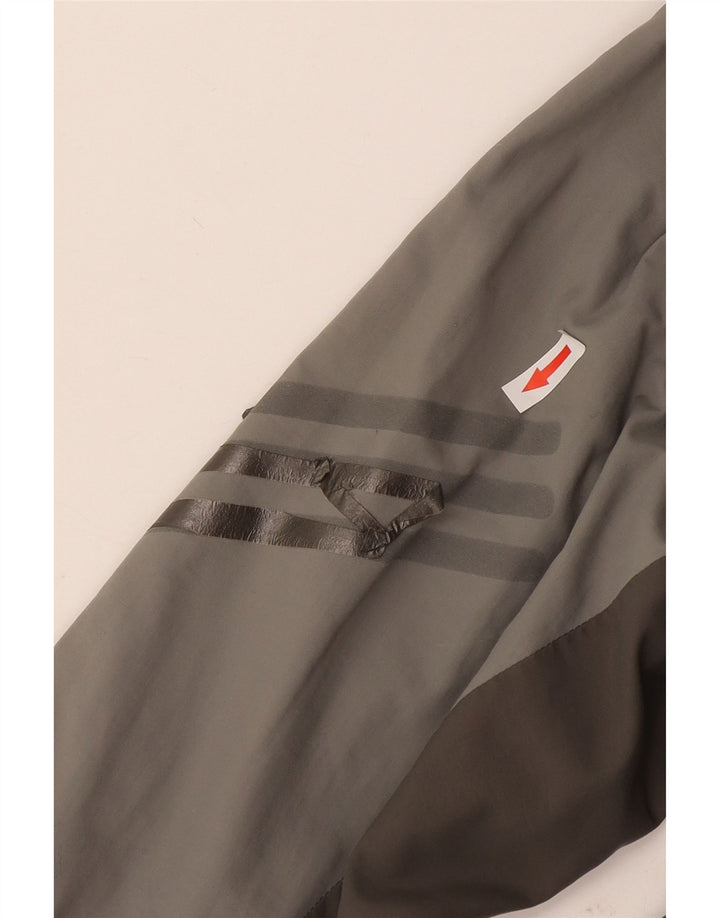 Jachetă de ploaie pentru bărbați Adidas UK 40, mare, gri, nailon color bloc