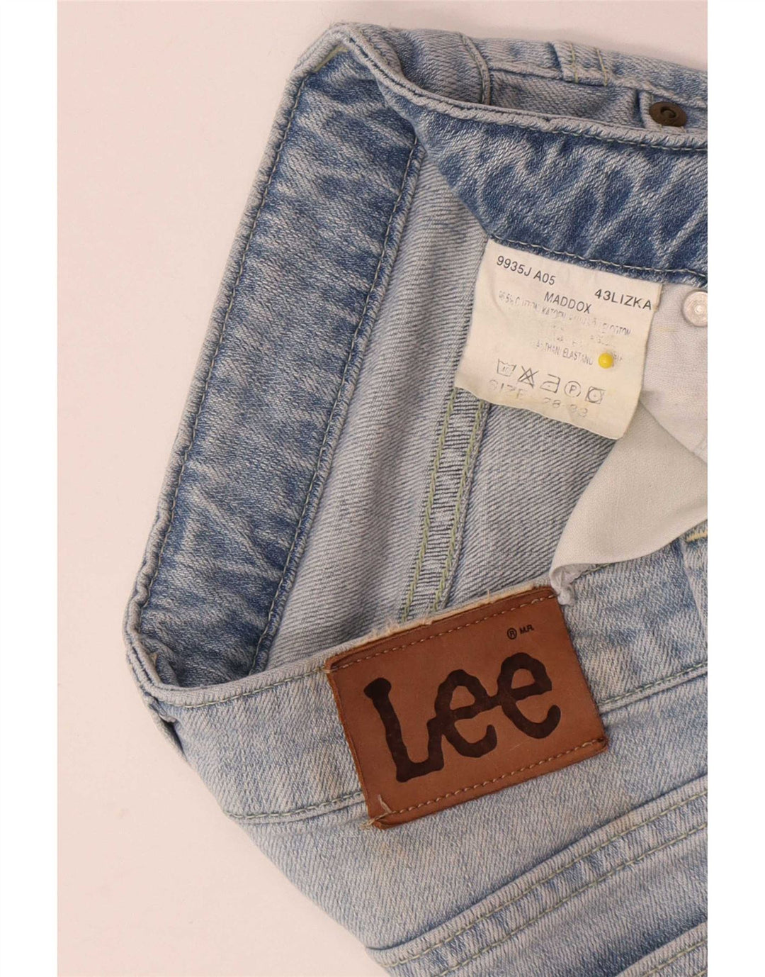 Blugi Lee Maddox Slim pentru femei W28 L33 Bumbac albastru