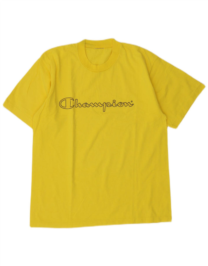 Tricou grafic Champion pentru bărbați Top mediu galben