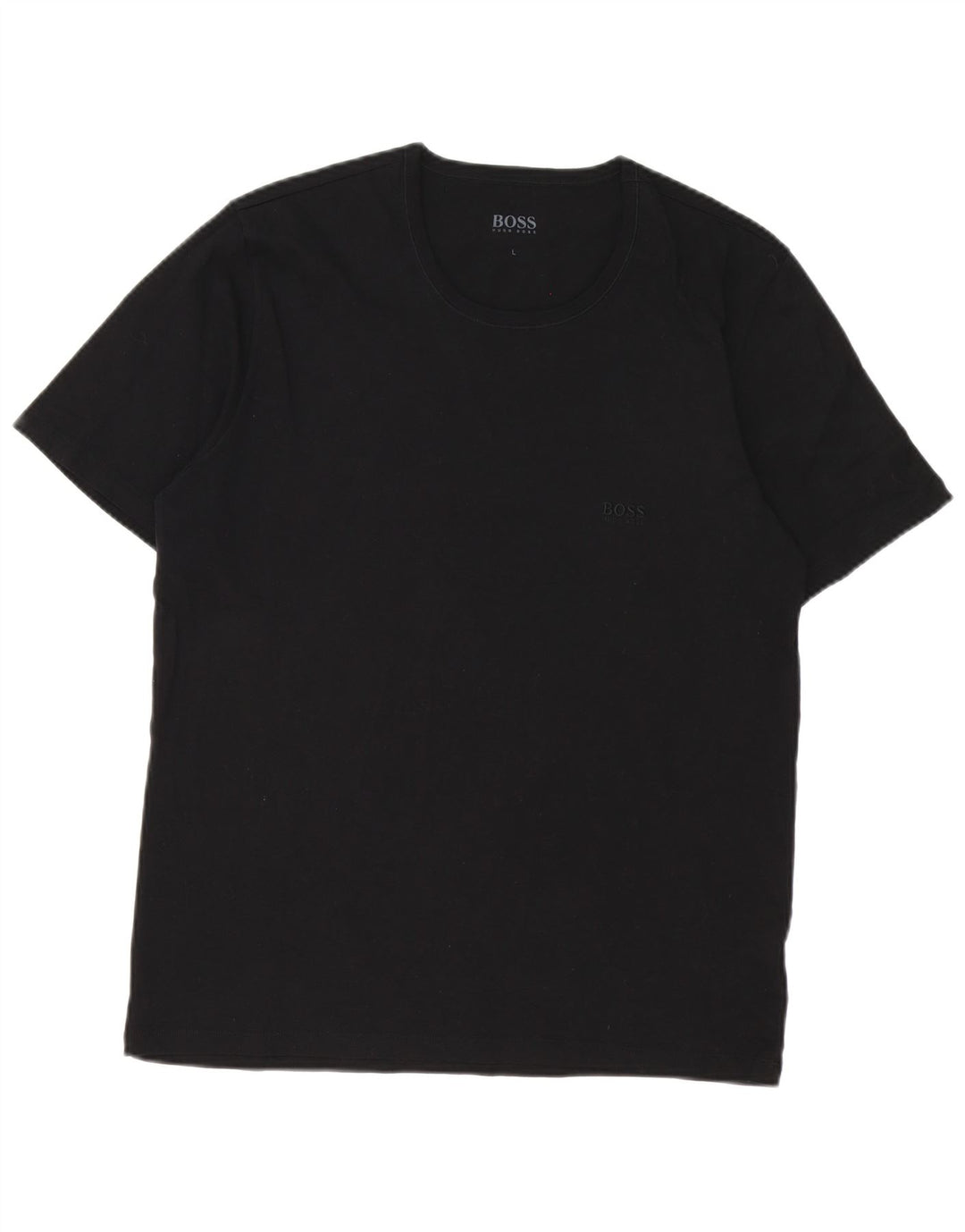 Tricou pentru bărbați Hugo Boss Top mare din bumbac negru