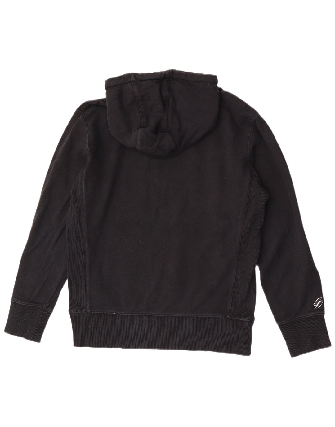Pulover Superdry pentru bărbați, bumbac mediu negru