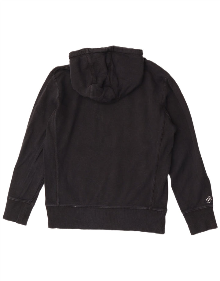 Pulover Superdry pentru bărbați, bumbac mediu negru