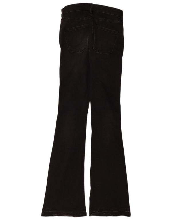 Blugi evazați pentru femei Zara EU 34 2XS L24 L35 Bumbac negru