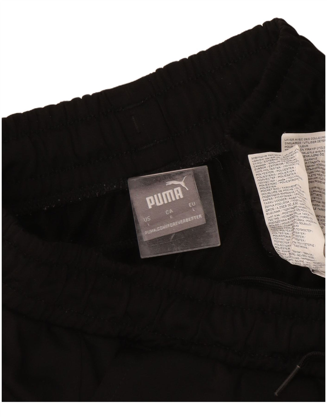 Pantaloni de trening pentru bărbați Puma Pantaloni de jogging, mari, negru, poliester
