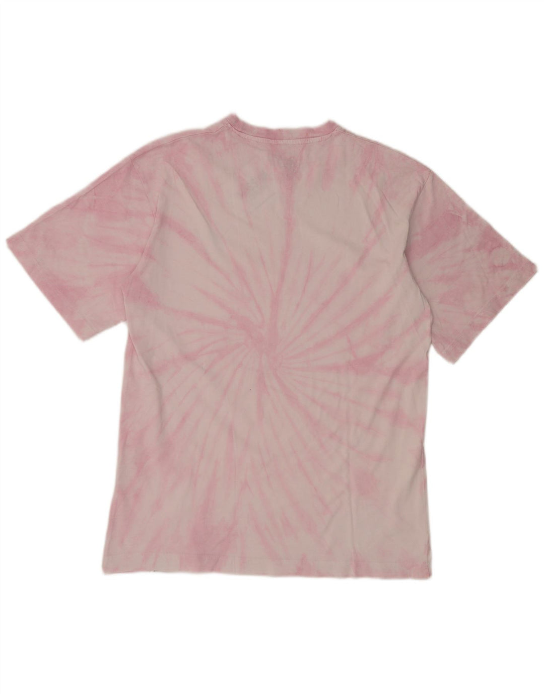 Tricou grafic pentru bărbați PULL & BEAR Top mic roz din bumbac Tie Dye