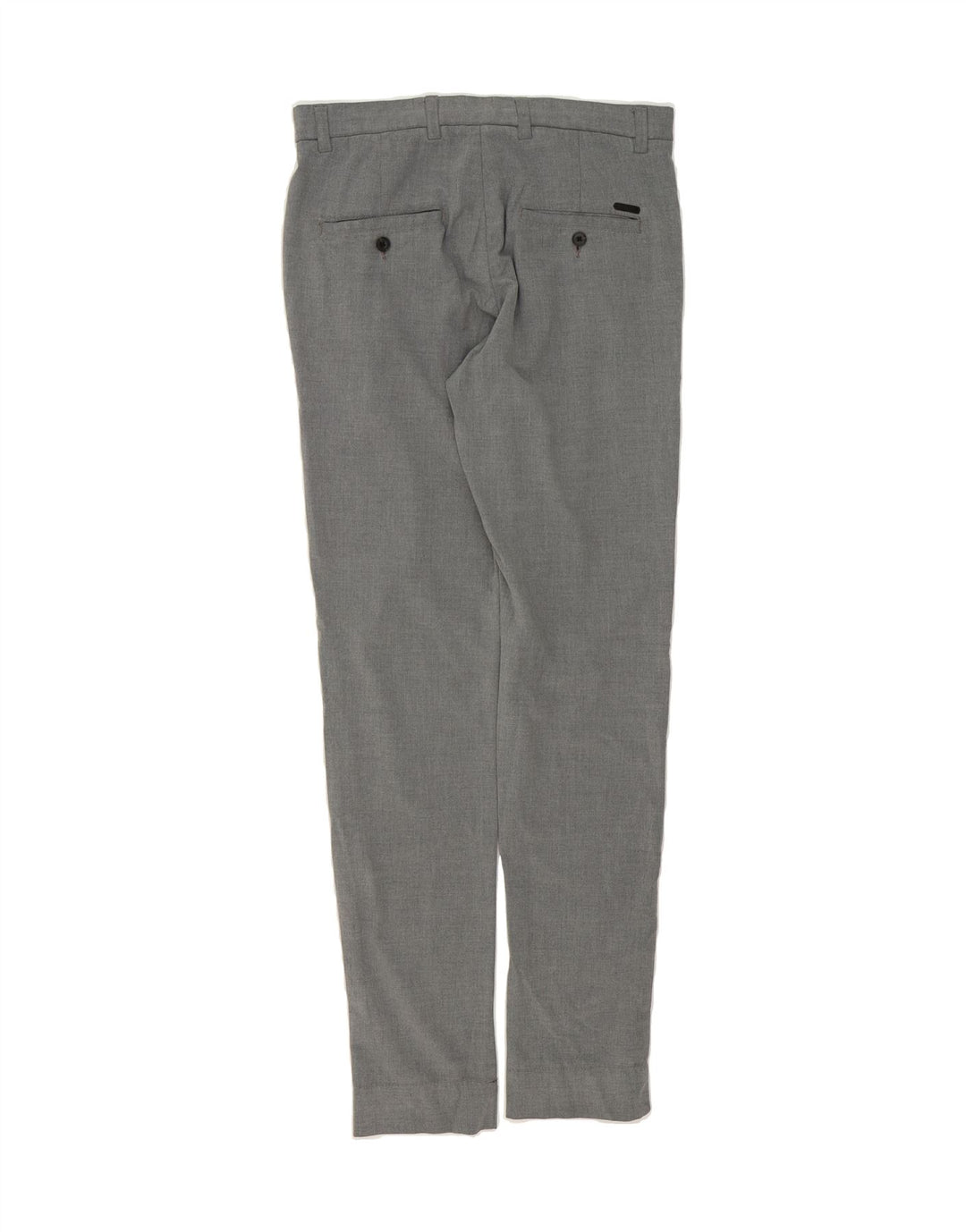 JACK & JONES Mens Marco Slim Suit Trousers W30 L34 Grey Polyester Vintage Jack & Jones and Second-Hand Jack & Jones from Messina Hembry 