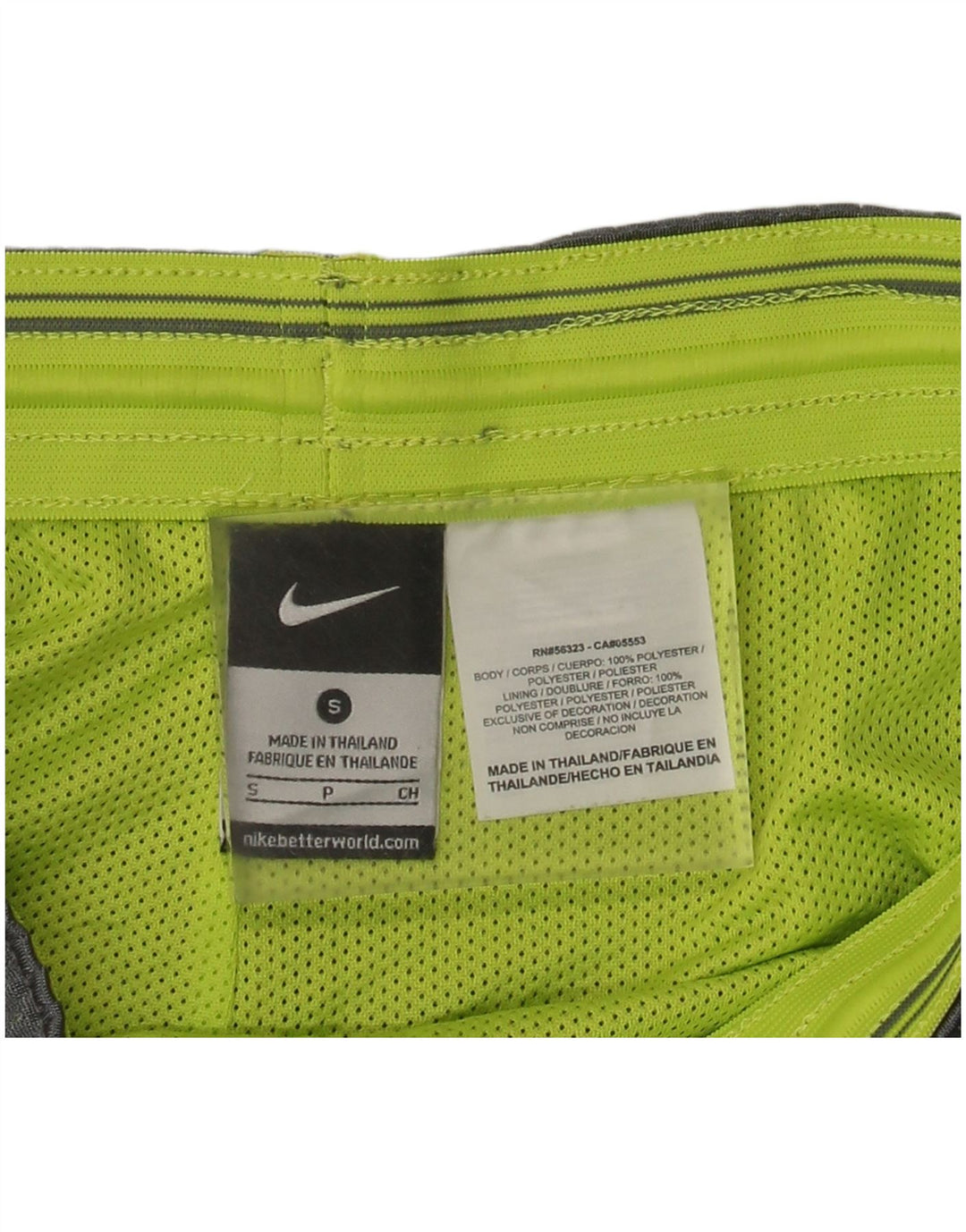 Pantaloni scurți sport Nike Dri Fit pentru femei UK 10 Small Gri Poliester